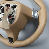 2011-2014 Porsche Cayenne Panamera Steering Wheel Beige Leather OEM Used