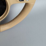 2011-2014 Porsche Cayenne Panamera Steering Wheel Beige Leather OEM Used