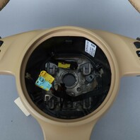 2011-2014 Porsche Cayenne Panamera Steering Wheel Beige Leather OEM Used