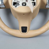 2011-2014 Porsche Cayenne Panamera Steering Wheel Beige Leather OEM Used