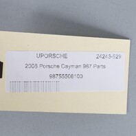 2006‑2012 Porsche Cayman Left Rear Speaker Tower Cover 98755506103 OEM Used