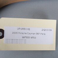 2006-2012 Porsche Cayman Left Rear C Pillar Molding Beige 98755518700 OEM Used