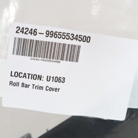 1999-2012 Porsche 911 Convertible Left Roll Bar Trim Cover OEM 99655534500 NOTE
