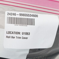 1999-2012 Porsche 911 Convertible Right Roll Bar Trim Cover 99655534600 OEM