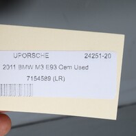 2008-2013 BMW M3 E93 Convertible Left Rear Quarter Trim Panel FUCHSROT OEM Used