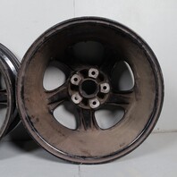 2000-2002 Porsche Boxster 17 X 7 / 17 x 8.5 Wheel Rim Set Black OEM Used