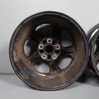 2000-2002 Porsche Boxster 17 X 7 / 17 x 8.5 Wheel Rim Set Black OEM Used