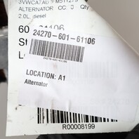 2015-2016 Volkswagen Passat Audi A3 Diesel Alternator OEM 03L903023L