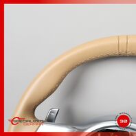 12-16 Porsche 981 Boxster GTS / 911 991 Sport Steering Wheel PDK Beige OEM 9k OEM