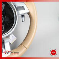 12-16 Porsche 981 Boxster GTS / 911 991 Sport Steering Wheel PDK Beige OEM 9k OEM