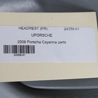 2006-2010 Porsche Cayenne Front Seat Headrest Right Grey OEM Used