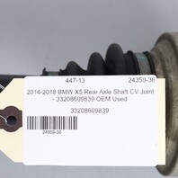 2014-2018 BMW X5 Rear Axle Shaft CV Joint Right / Left 33208609839 OEM Used