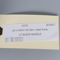 2014-2018 BMW X5 X6 Left Front Outside Door Handle 51217348741 OEM Used
