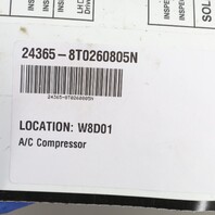 2013-2018 Audi A4 A5 Q5 2.0 A/C Compressor OEM 8T0260805N