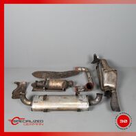 89-94 Porsche 964 911 Carrera 2 Engine Downpipe Exhaust Muffler Set OEM OEM