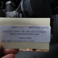 2007-2013 BMW 128i 328i N52 3.0 Engine Motor xxxK Miles OEM