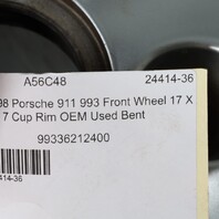 1995-1998 Porsche 911 993 Front Wheel 17 X 7 Cup Rim 99336212400 OEM Used