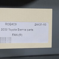 1998-2003 Toyota Sienna Right Radiator Fan 163630A080 OEM Used