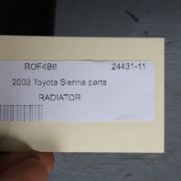 2001-2003 Toyota Sienna Radiator 164000A072 OEM Used