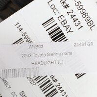 2001-2003 Toyota Sienna Left Headlight 8115008020 OEM Used