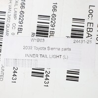 2001-2003 Toyota Sienna Left Tail Light Lid Mounted 8168008020 OEM Used