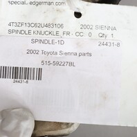 97-03 Toyota Avalon Camry Sienna Left Front Spindle Knuckle 4321233060 OEM Used