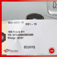 Porsche 996 911 / 986 Trunk & Hood Release Handle Set w/ Bracket Silver OEM OEM