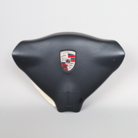 2000-2004 Porsche 911 Boxster 3 Spoke Steering Wheel Airbag Black OEM Used