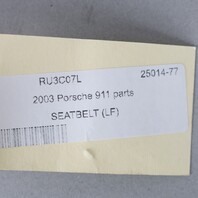 02-12 Porsche 911 Cabrio Left Front Seat Belt Retractor 99780303306 OEM Used