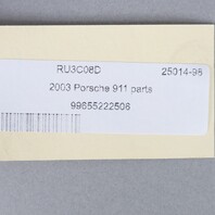 2000‑2005 Porsche 911 Boxster Left Dash Air Vent Black 99655222505 OEM Used