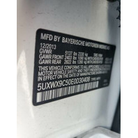 2014 BMW X3 F25 - OEM Used Parts - Stock # 25038