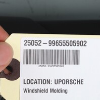 1999-2004 Porsche 911 996 Windshield Frame Trim Panel Leatherette Black OEM