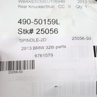 2007-2013 BMW 328i Coupe Left Rear Spindle Knuckle Hub 33326774809 OEM Used