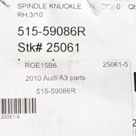 Audi A3 Q3 Jetta Golf Tiguan A3 Right Front Spindle Knuckle Hub OEM Used