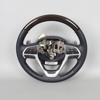 2014-2020 Jeep Grand Cherokee Wood Multifunction Steering Wheel OEM Used