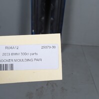 2001-2006 BMW 325ci 330ci Rocker Panel Molding Set Pair 51718226121 OEM Used