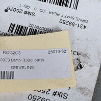 2001-2003 BMW 330i E46 Rear Propeller Driveshaft 26117505211 OEM Used