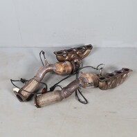 03-06 Porsche Cayenne 4.5 Front Exhaust Manifold Downpipe Set 95511302101 Used