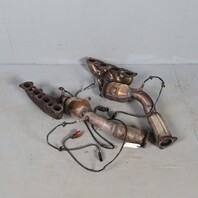 03-06 Porsche Cayenne 4.5 Front Exhaust Manifold Downpipe Set 95511302101 Used