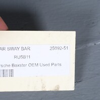 2000–2004 Porsche Boxster S Rear Sway Bar M030 98633370121 OEM Used