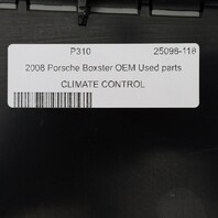 2005-2008 Porsche 911 Boxster Cayman Climate Temperature Control Panel OEM Used
