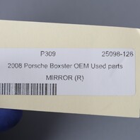 2005-2008 Porsche 911 997 Boxster Cayman 987 Right Door Mirror 5-Pin OEM Used