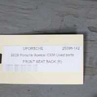 2005-2008 Porsche Boxster Cayman 987 Right Seat Back Cushion Grey OEM Used