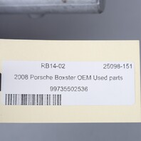 2008 Porsche Boxster OEM parts