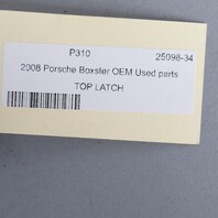 2005-2012 Porsche Boxster Convertible Top Roof Latch Handle 98756101700 OEM Used