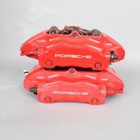 2000-2012 Porsche Boxster Cayman Front Brake Calipers Brembo Pair Red OEM Used