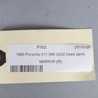 1997-2004 Porsche 911 996 Boxster 986 Right Door Mirror OEM Used