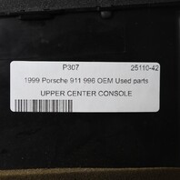 1999 Porsche 911 996 Center Dash Air Vent Bezel Grey Single Din OEM Used