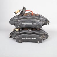 1999-2012 Porsche 911 996 Front Brake Calipers Brembo Set Pair Black OEM Used
