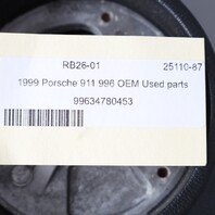 2000-2004 Porsche 911 996 Boxster 986 Steering Wheel 3 Spoke Black OEM Used
